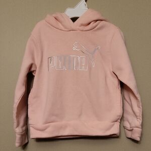Puma light pink pullover hoodie